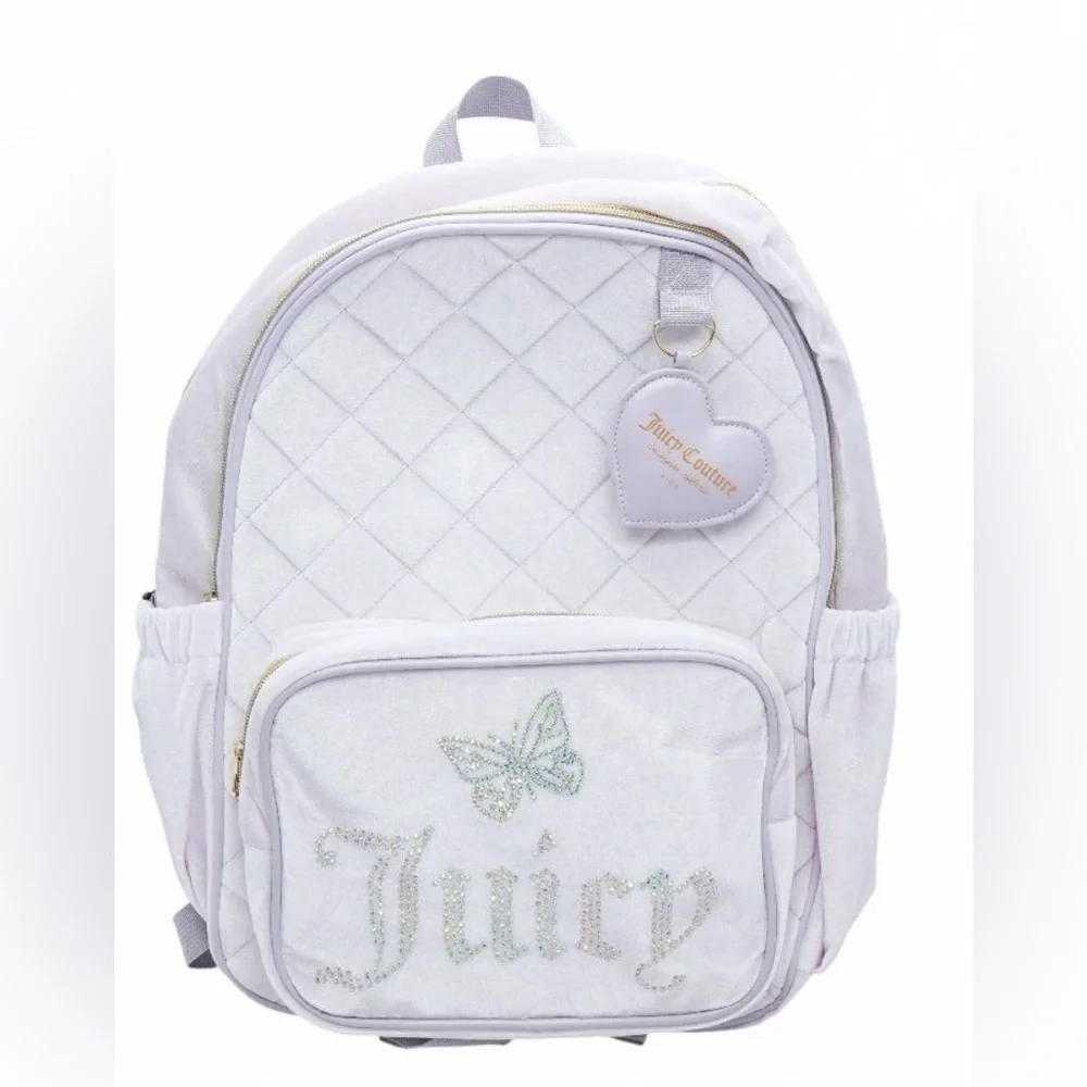Juicy Couture Lavender Velvet Backpack